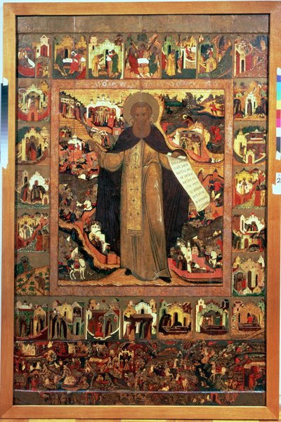 Life of St. Sergius of Radonesh by Russian School